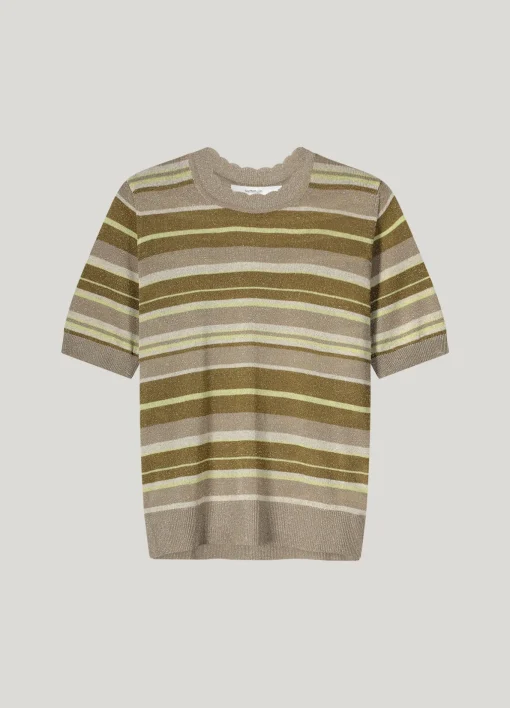 Fine-knit jumper with lurex^Summum Fashion