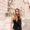Fitted gilet with bow fastening^Summum Fashion