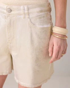 Foil print shorts^Summum New