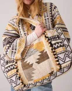 Jacquard tote bag^Summum New