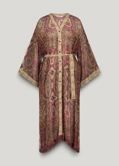 Kimono dress with belt^Summum Discount