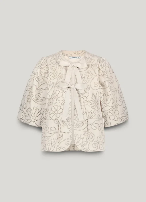 Laser-cut blouse jacket^Summum Fashion