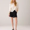Linen-blend shorts^Summum Fashion