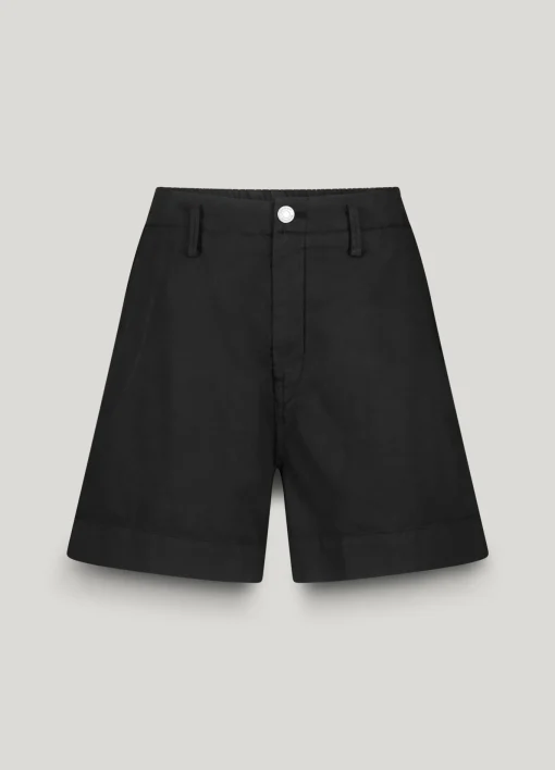 Linen-blend shorts^Summum Fashion