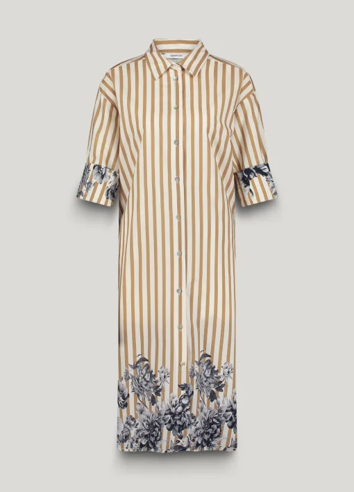 Long shirt dress with floral details^Summum Sale
