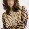 Lurex jacquard cardigan^Summum Online