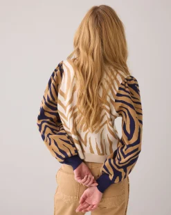 Lurex jacquard cardigan^Summum Online