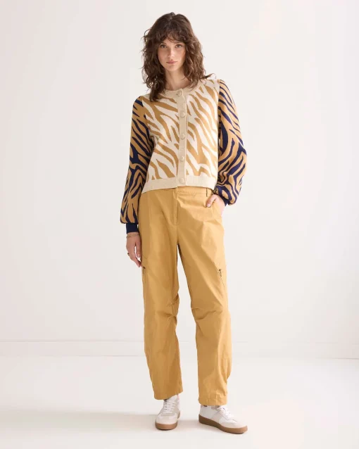 Lurex jacquard cardigan^Summum Online