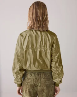 Metallic bomber jacket^Summum Discount