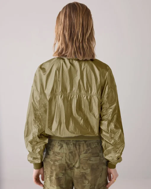 Metallic bomber jacket^Summum Discount