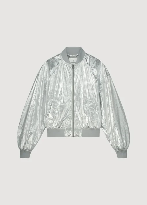 Metallic bomber jacket^Summum Discount