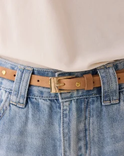 Narrow belt with studs^Summum Fashion