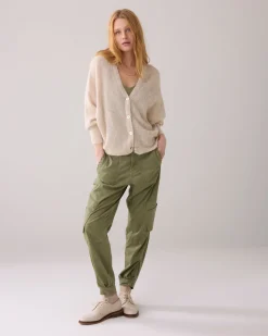Oversized cardigan in alpaca blend^Summum Online