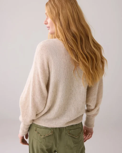 Oversized cardigan in alpaca blend^Summum Online
