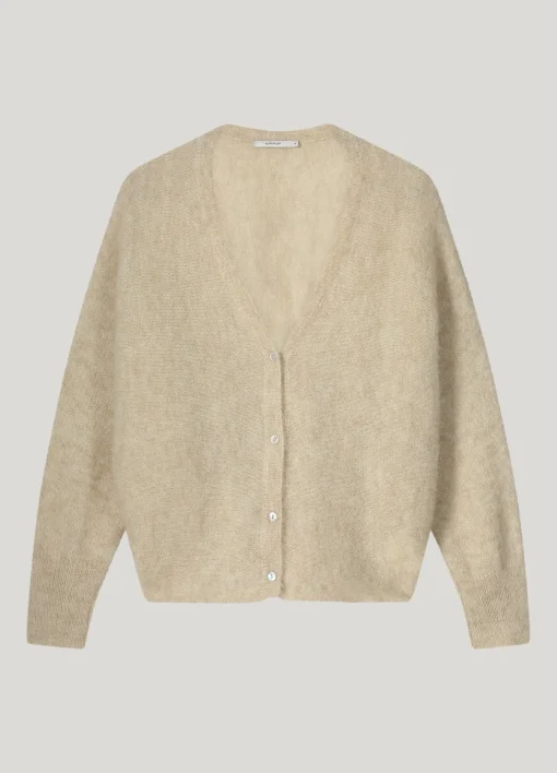Oversized cardigan in alpaca blend^Summum Online