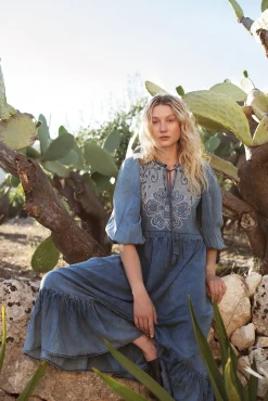 Oversized denim dress^Summum Clearance