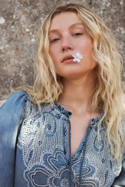 Oversized denim dress^Summum Clearance