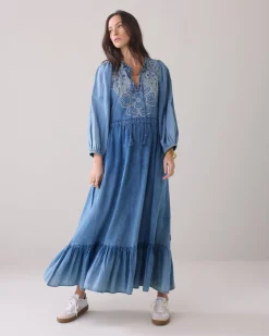 Oversized denim dress^Summum Clearance