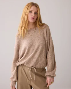 Oversized jumper with drawstring^Summum Best