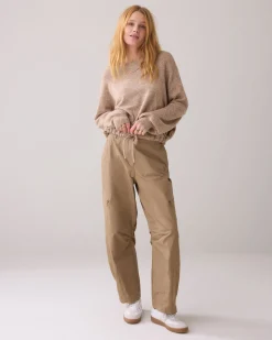 Oversized jumper with drawstring^Summum Best