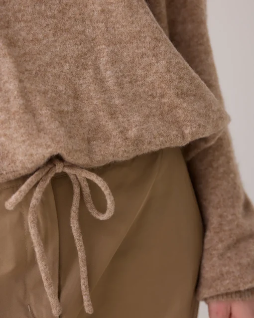 Oversized jumper with drawstring^Summum Best