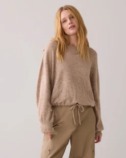 Oversized jumper with drawstring^Summum Best