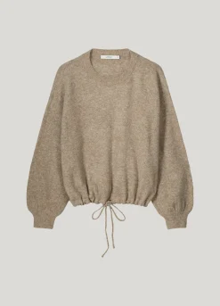 Oversized jumper with drawstring^Summum Best