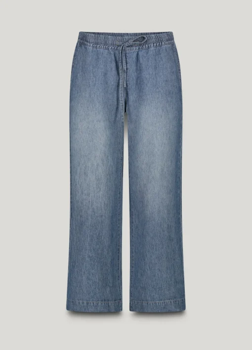 Palazzo trousers linen-blend^Summum Clearance