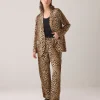 Puff trousers with panther print^Summum Hot