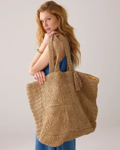 Raffia beach bag^Summum New
