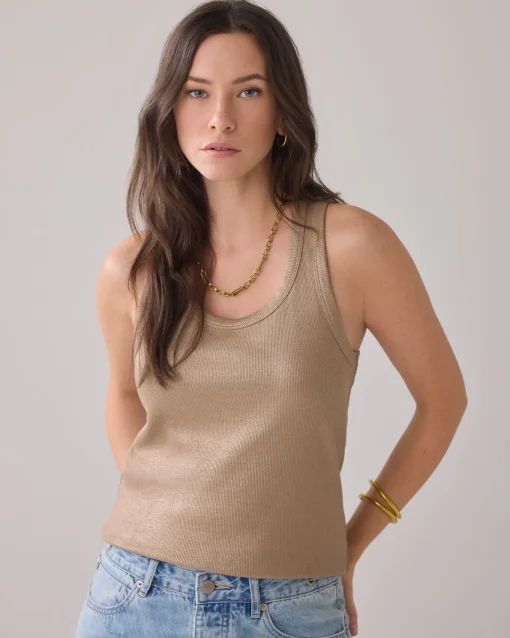 Ribbed tank top^Summum Best