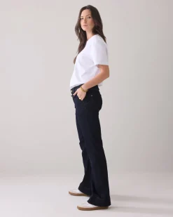 Rinse-wash flared jeans^Summum Outlet