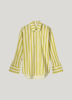 Shirt blouse with stripe print^Summum Hot