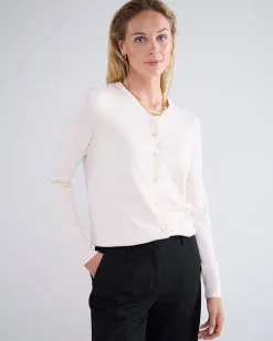 Short cardigan with buttons^Summum Discount