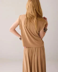 Sleeveless scuba top^Summum Hot