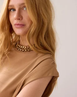 Sleeveless scuba top^Summum Hot