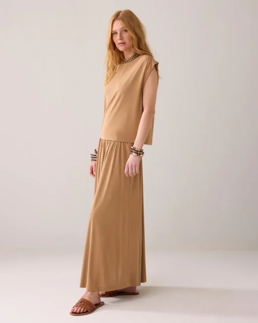 Sleeveless scuba top^Summum Hot