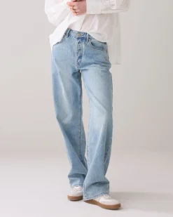Straight-leg jeans vintage wash^Summum Outlet