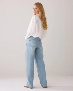 Straight-leg jeans vintage wash^Summum Outlet