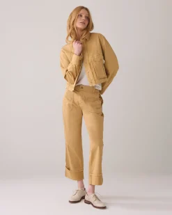 Straight-leg workstyle trousers^Summum New