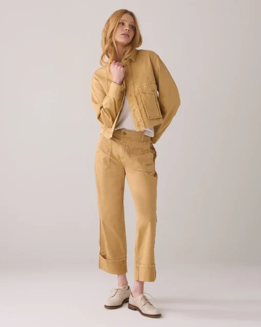 Straight-leg workstyle trousers^Summum New