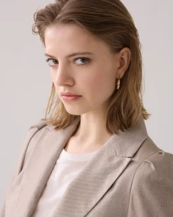 Tailored blazer in linen blend^Summum Hot