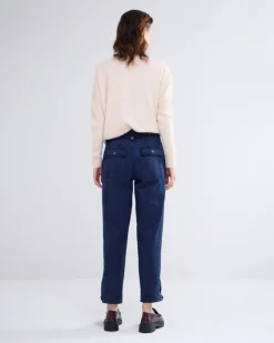 Tapered fit broek twill^Summum Clearance
