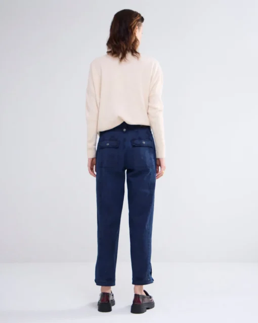 Tapered fit broek twill^Summum Clearance