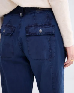 Tapered fit broek twill^Summum Clearance
