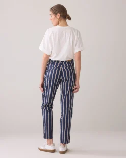 Tapered striped trousers^Summum Best
