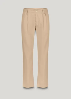 Tapered trousers in linen blend^Summum Fashion