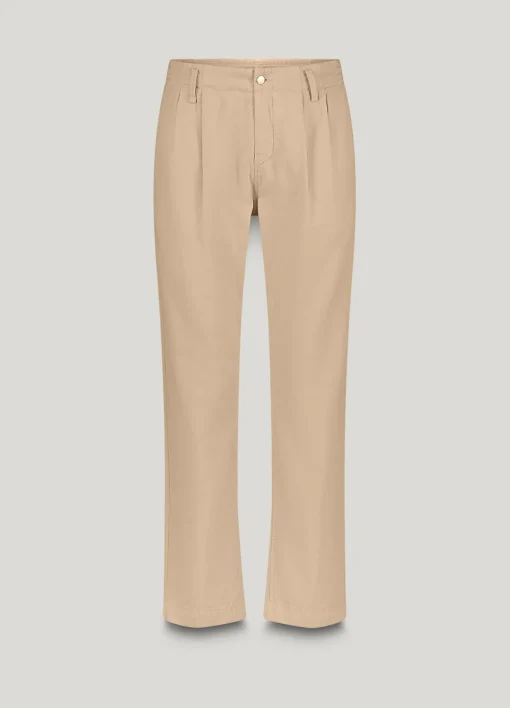 Tapered trousers in linen blend^Summum Fashion