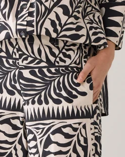 7/8th length two-tone trousers^Summum Sale