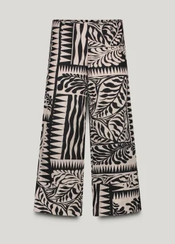 7/8th length two-tone trousers^Summum Sale
